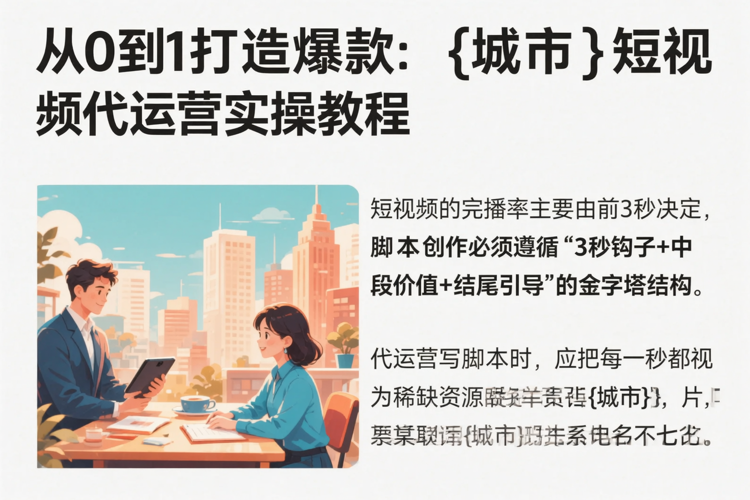 从0到1打造爆款：福建短视频代运营实操教程