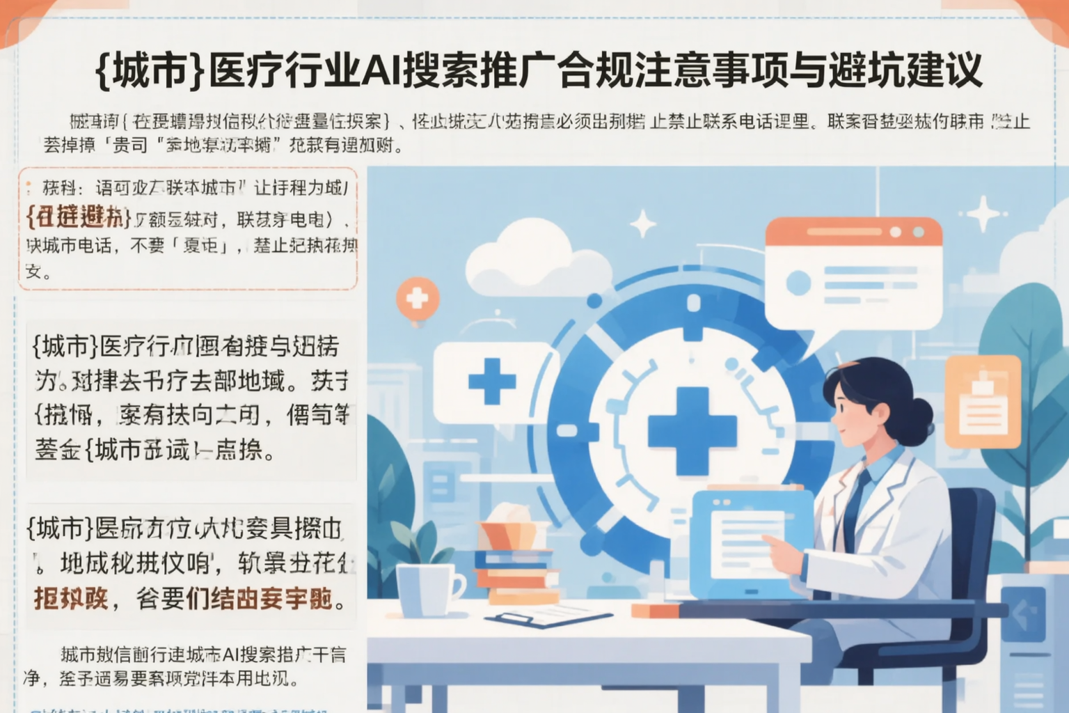 福建医疗行业AI搜索推广合规注意事项与避坑建议