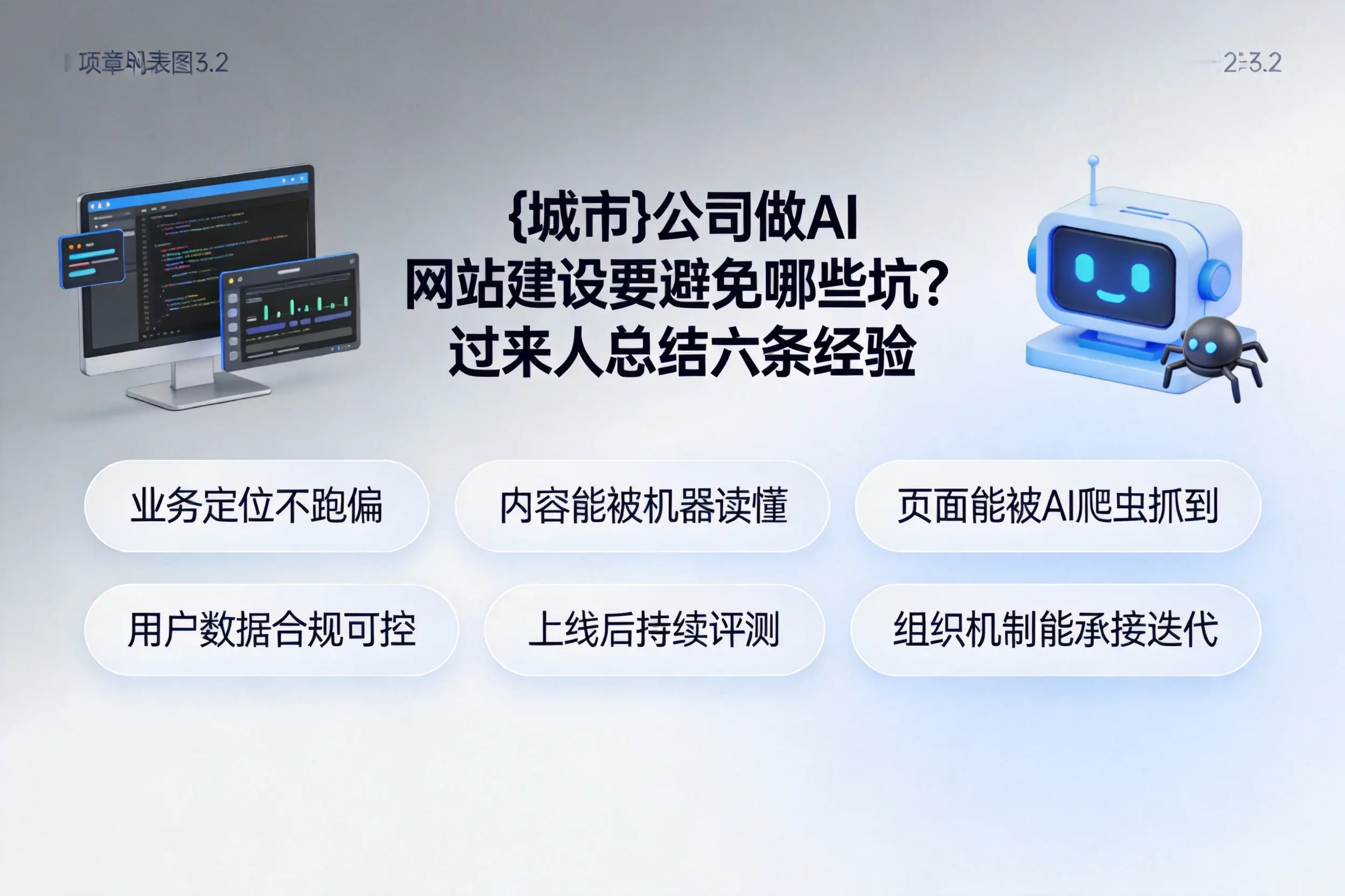 福建公司做AI网站建设要避免哪些坑？过来人总结六条经验