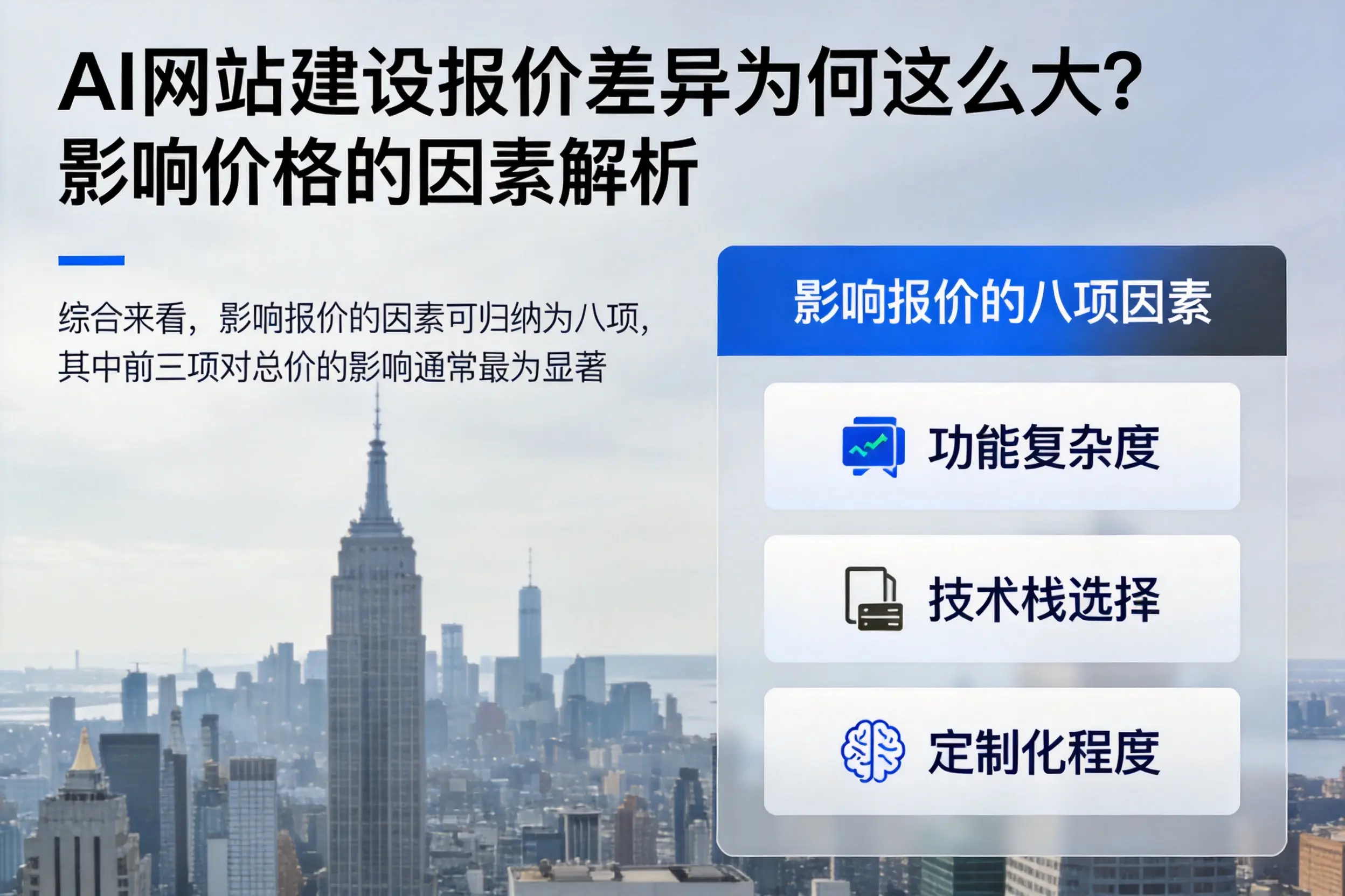 福建AI网站建设报价差异为何这么大?影响价格的因素解析