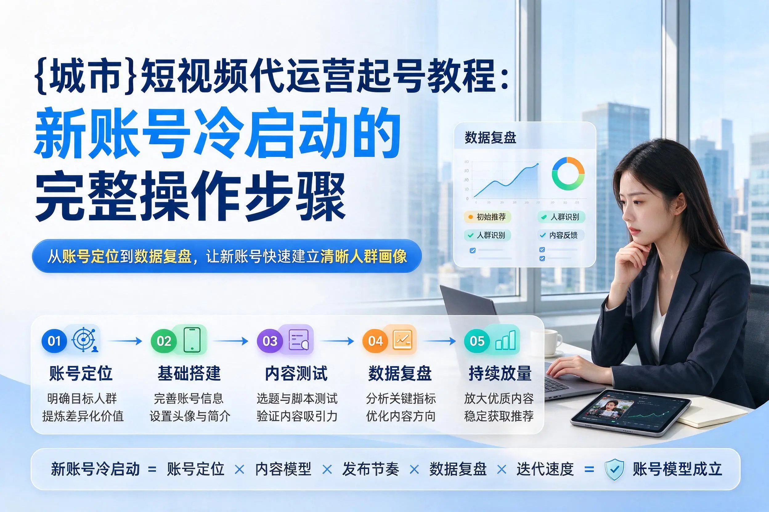 福建短视频代运营起号教程：新账号冷启动的完整操作步骤