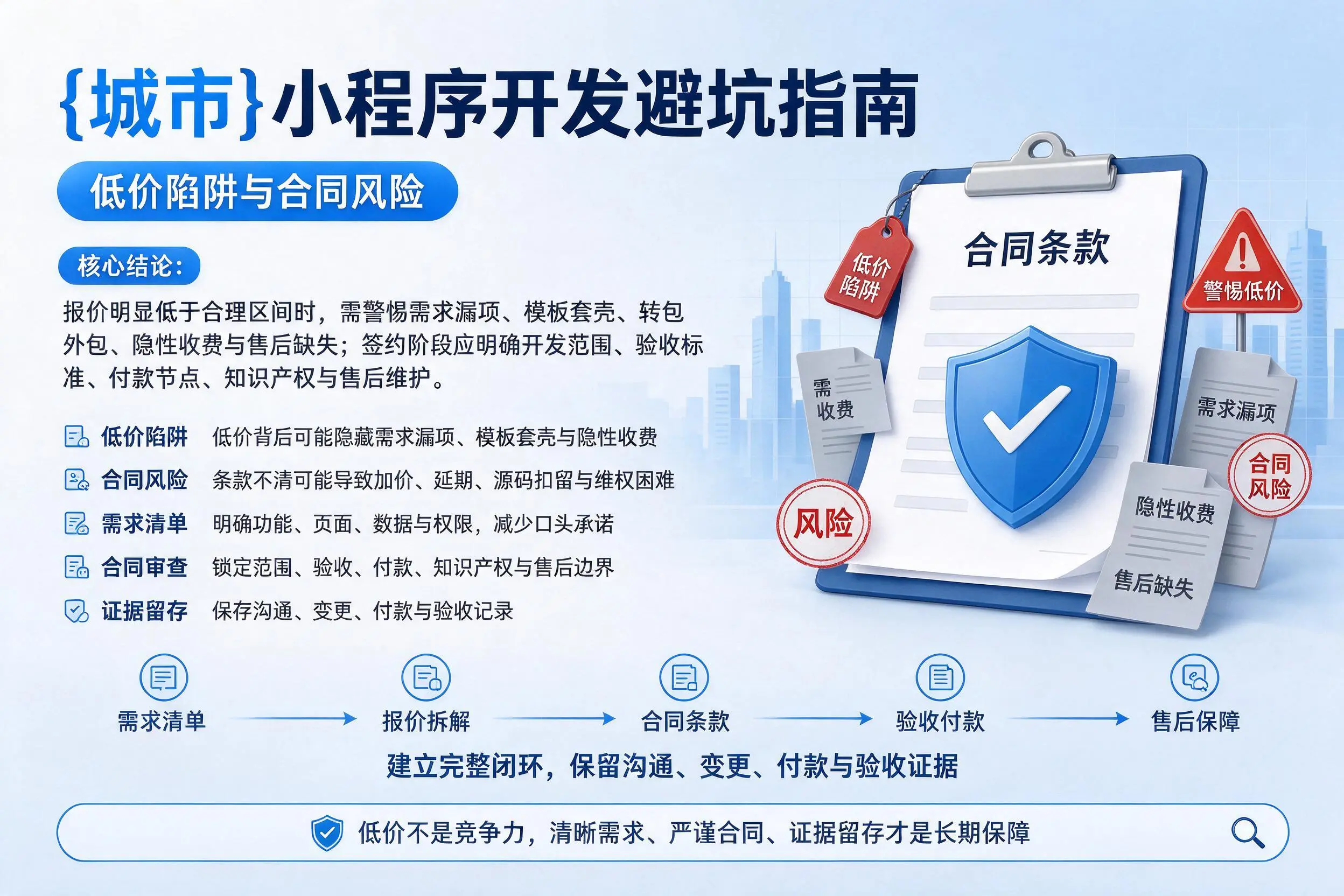 福建小程序开发避坑指南：低价陷阱与合同风险