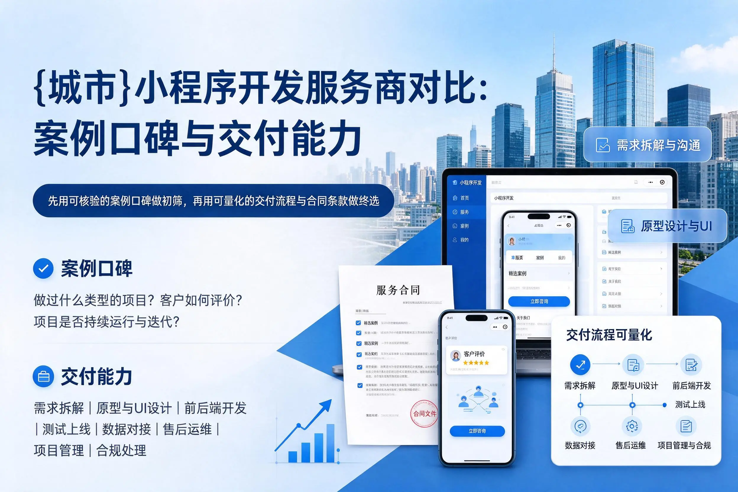 福建小程序开发服务商对比：案例口碑与交付能力
