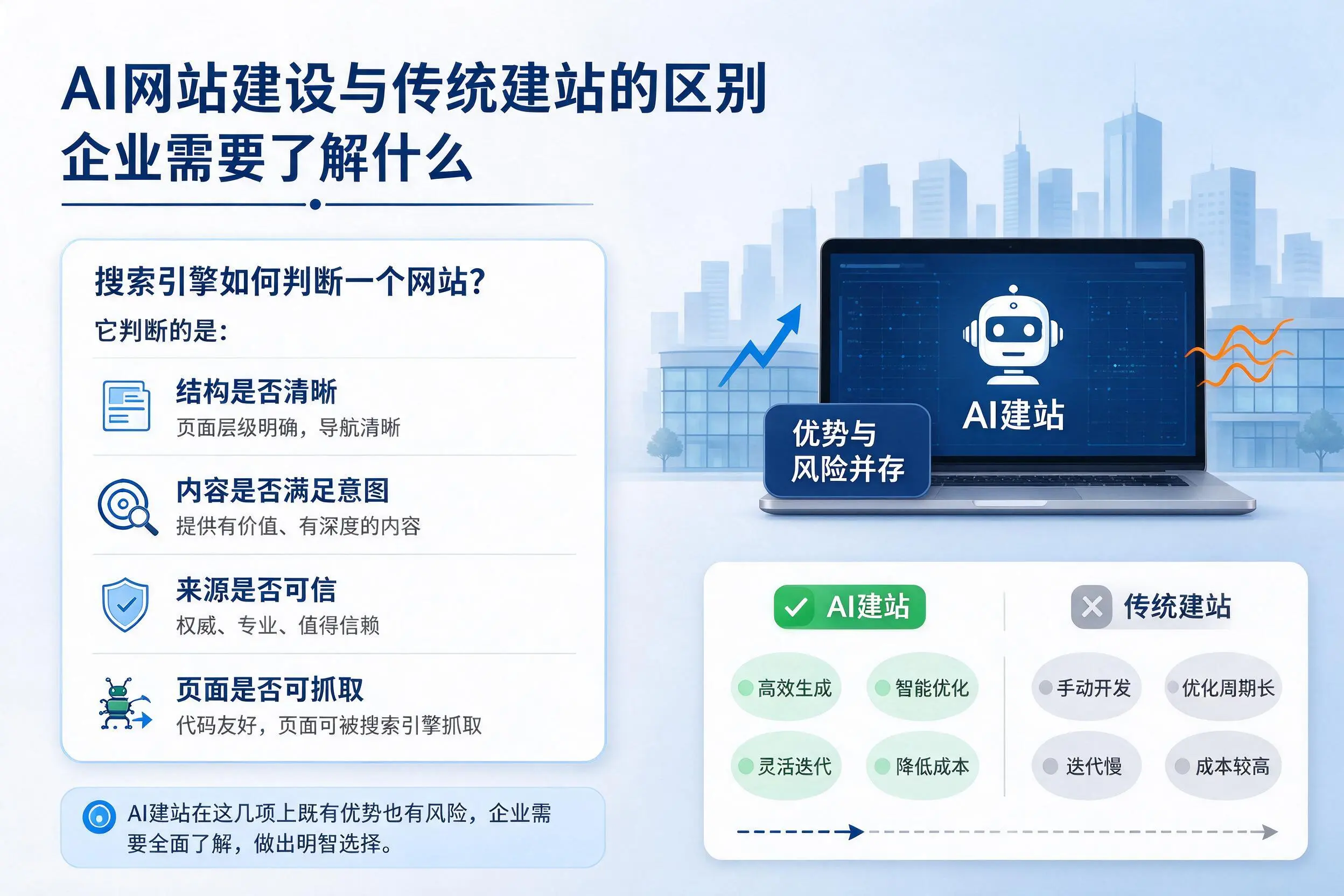 AI网站建设与传统建站的区别,福建企业需要了解什么