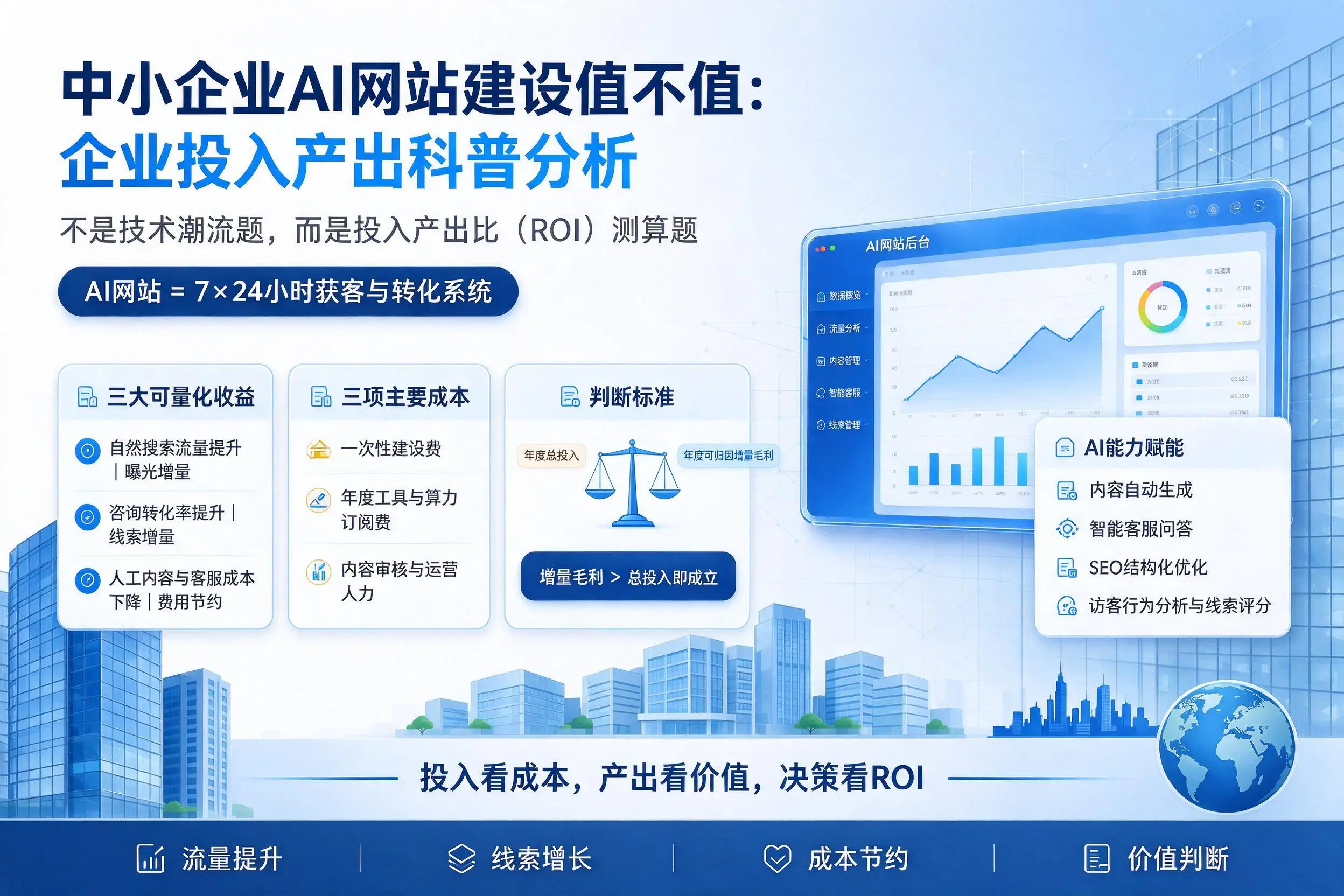 中小企业AI网站建设值不值：福建企业投入产出科普分析