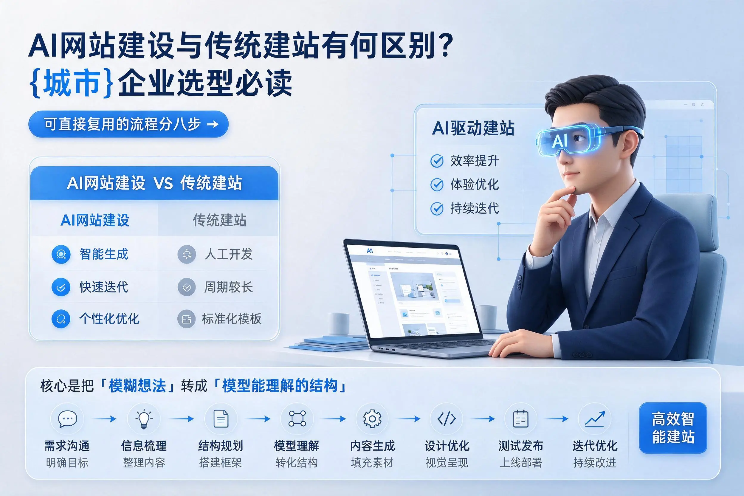 AI网站建设与传统建站有何区别？福建企业选型必读