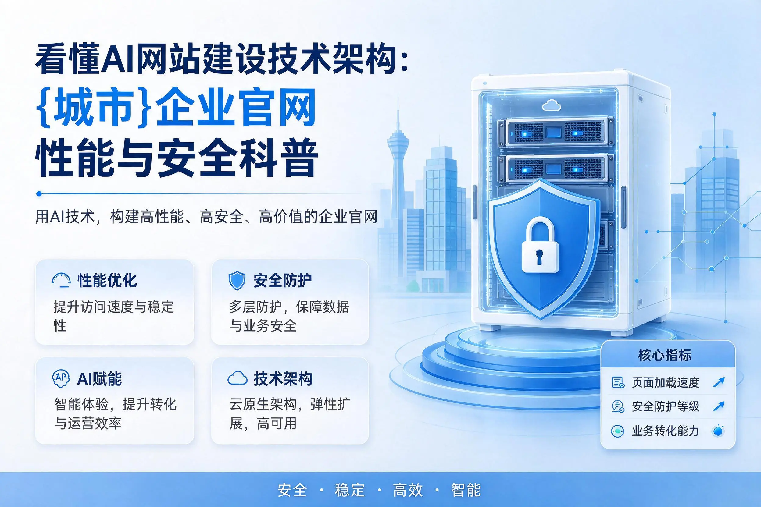 看懂AI网站建设技术架构:福建企业官网性能与安全科普
