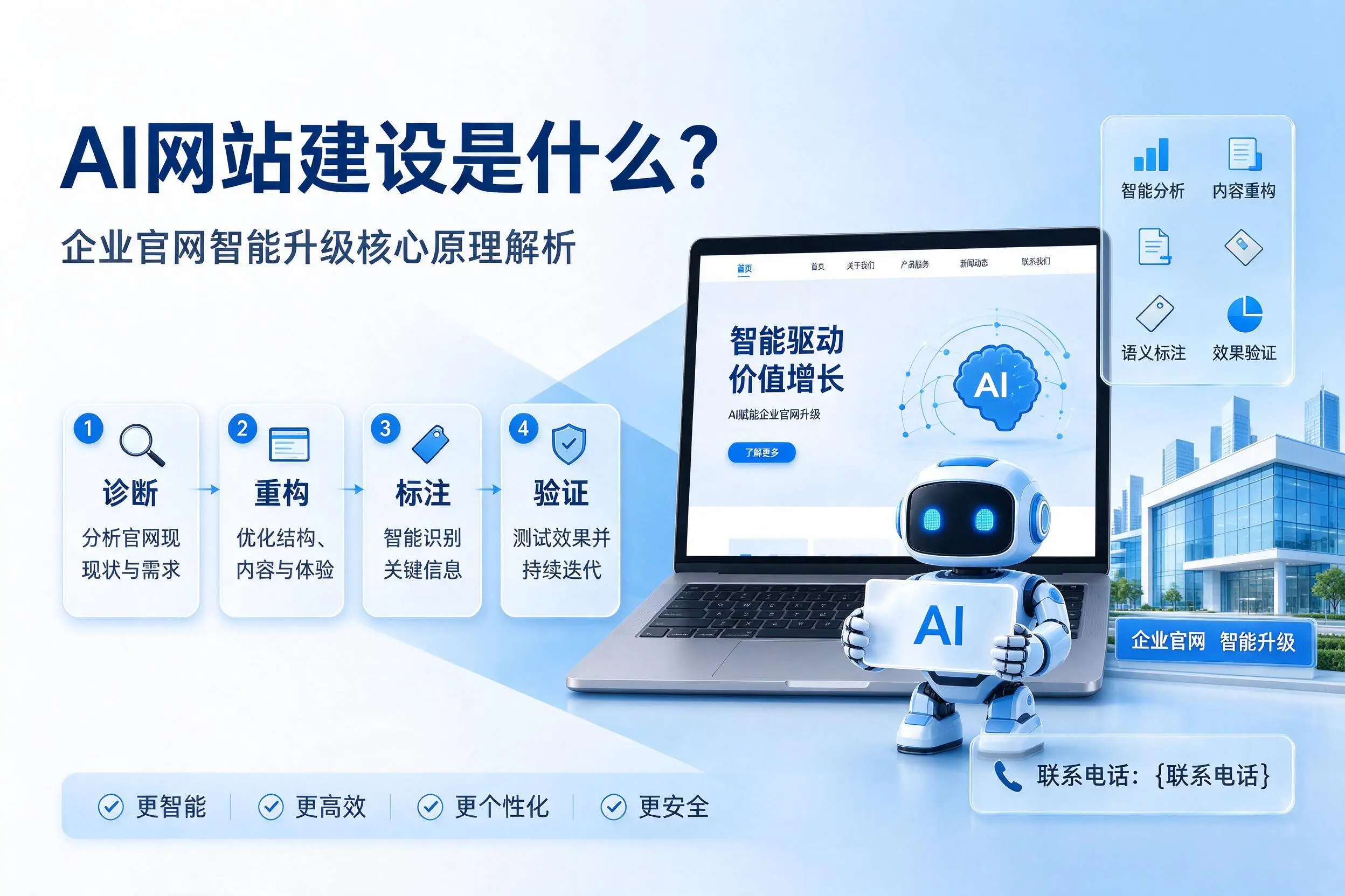 AI网站建设是什么?福建企业官网智能升级核心原理解析