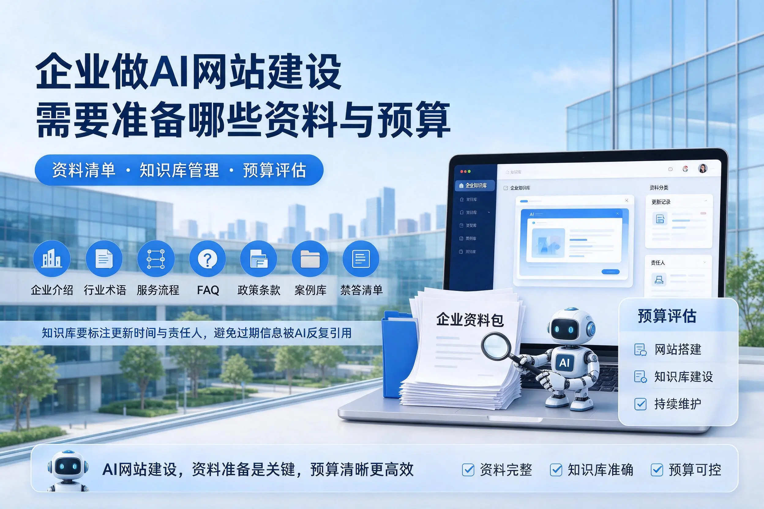 福建企业做AI网站建设需要准备哪些资料与预算