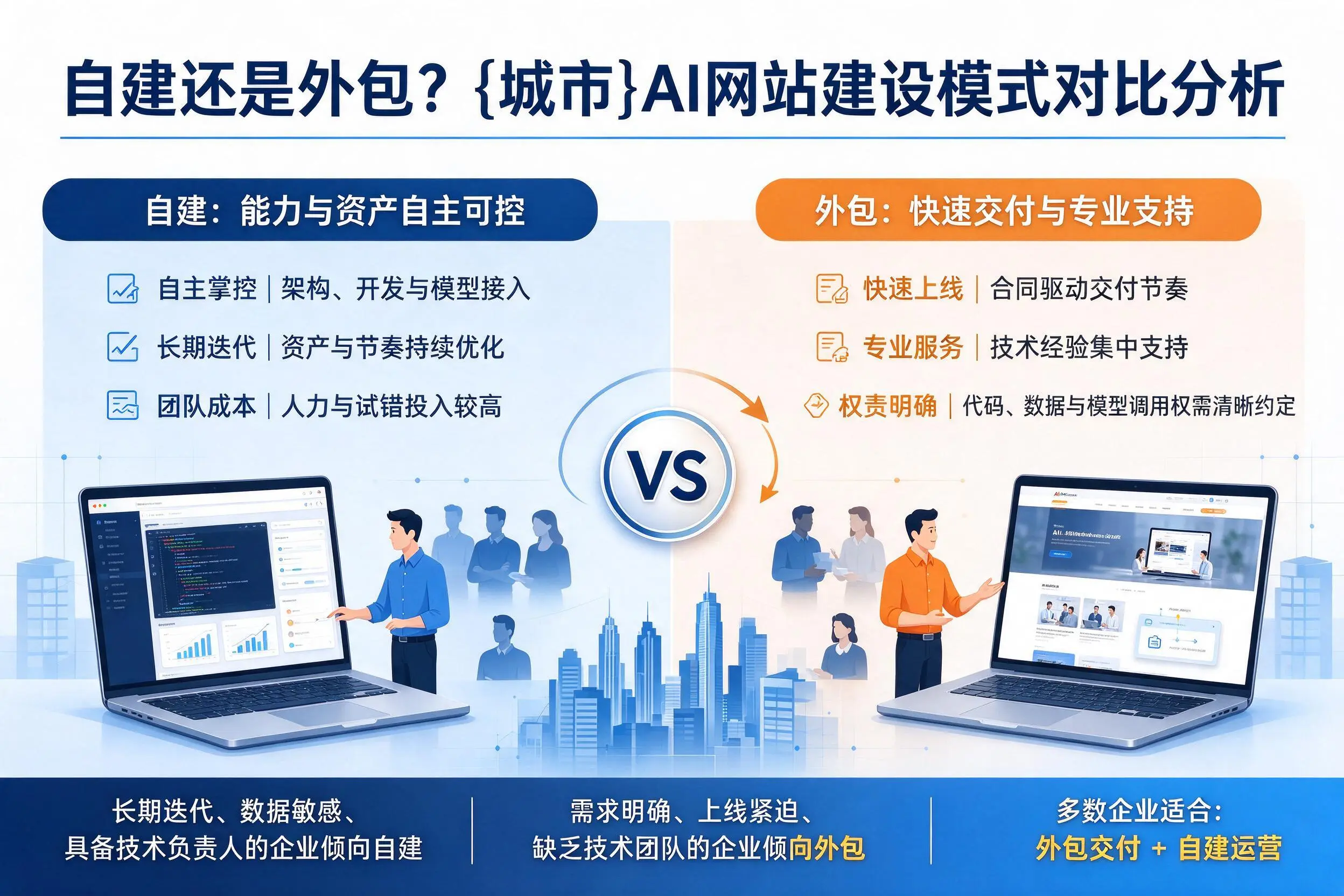 自建还是外包？福建AI网站建设模式对比分析