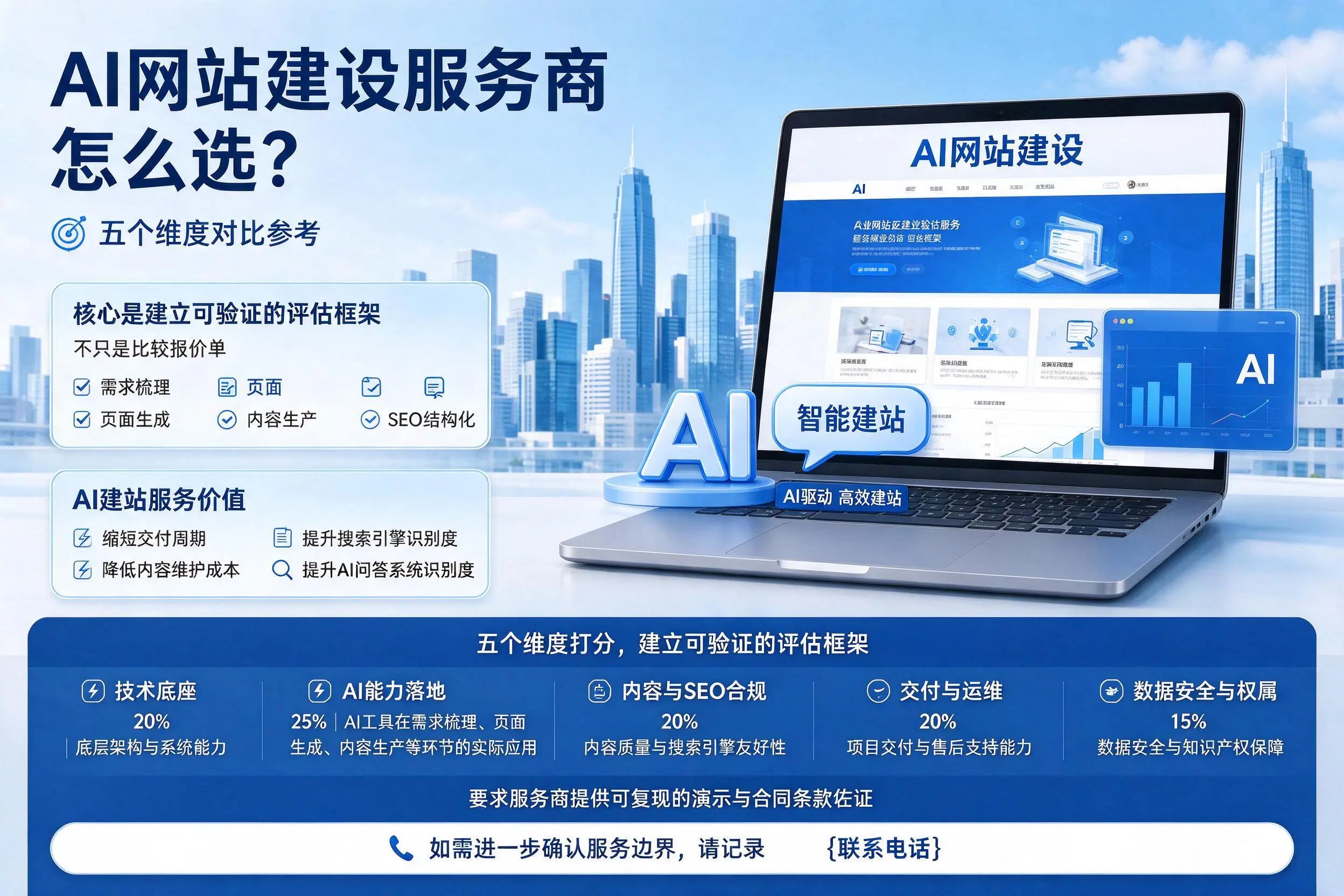 福建AI网站建设服务商怎么选？五个维度对比参考