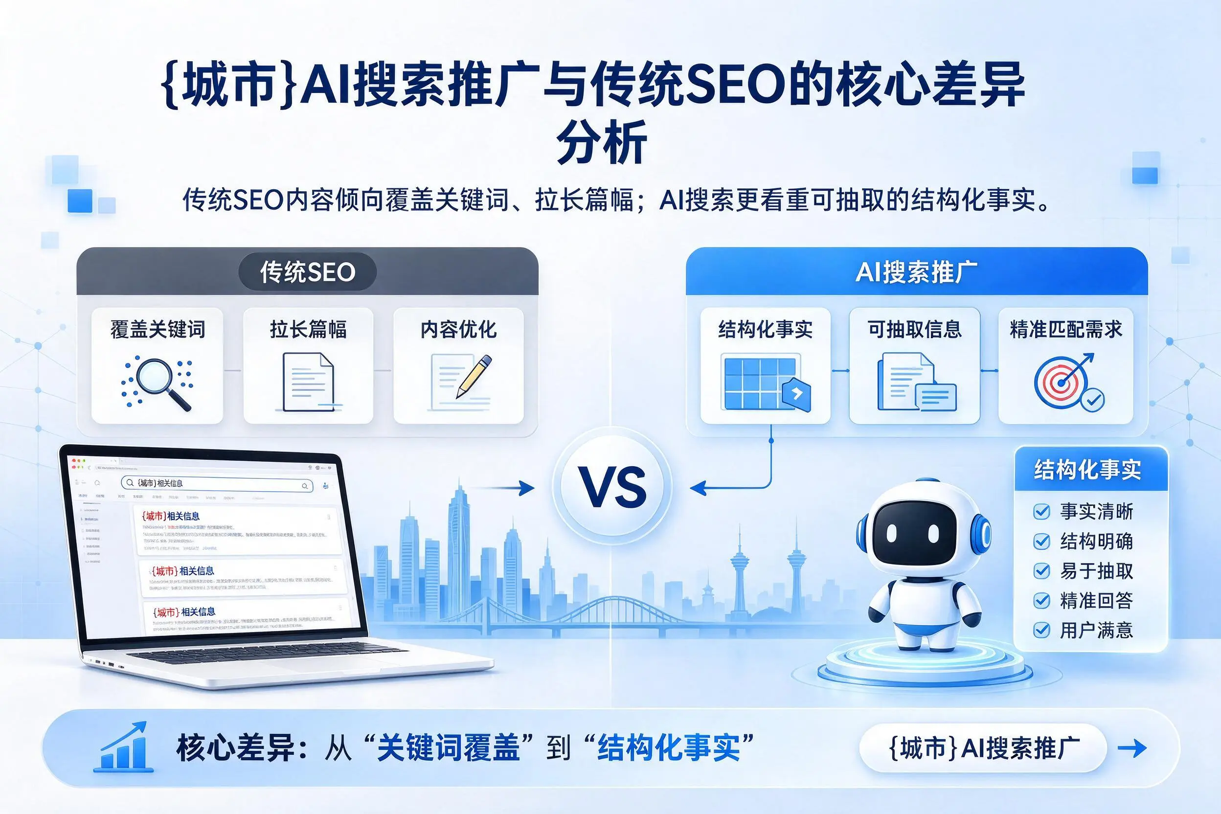 福建AI搜索推广与传统SEO的核心差异分析